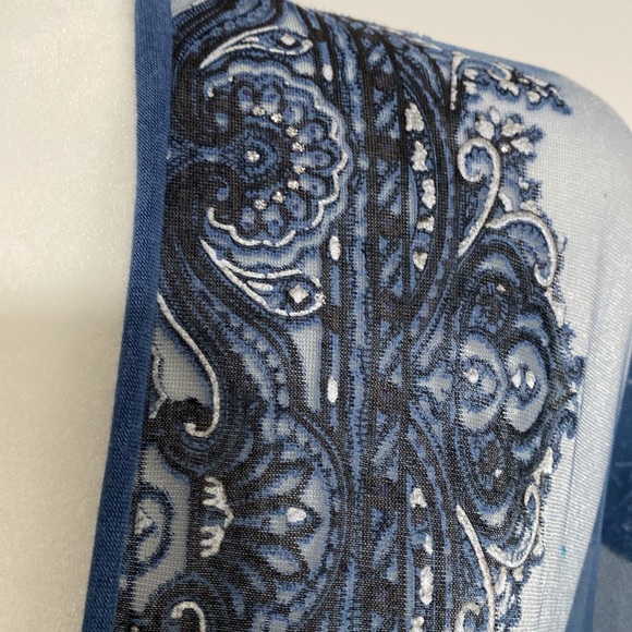 NWT Indigo Blue Dressy Wrap Perfect for Formal Occasions - Picture 3 of 10